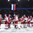 PARIS, FRANCE - MAY 18: Players from team Czech Republic and team Russia shake hands following team Russia 3-0 win during quarterfinal round action at the 2017 IIHF Ice Hockey World Championship. (Photo by Matt Zambonin/HHOF-IIHF Images)


